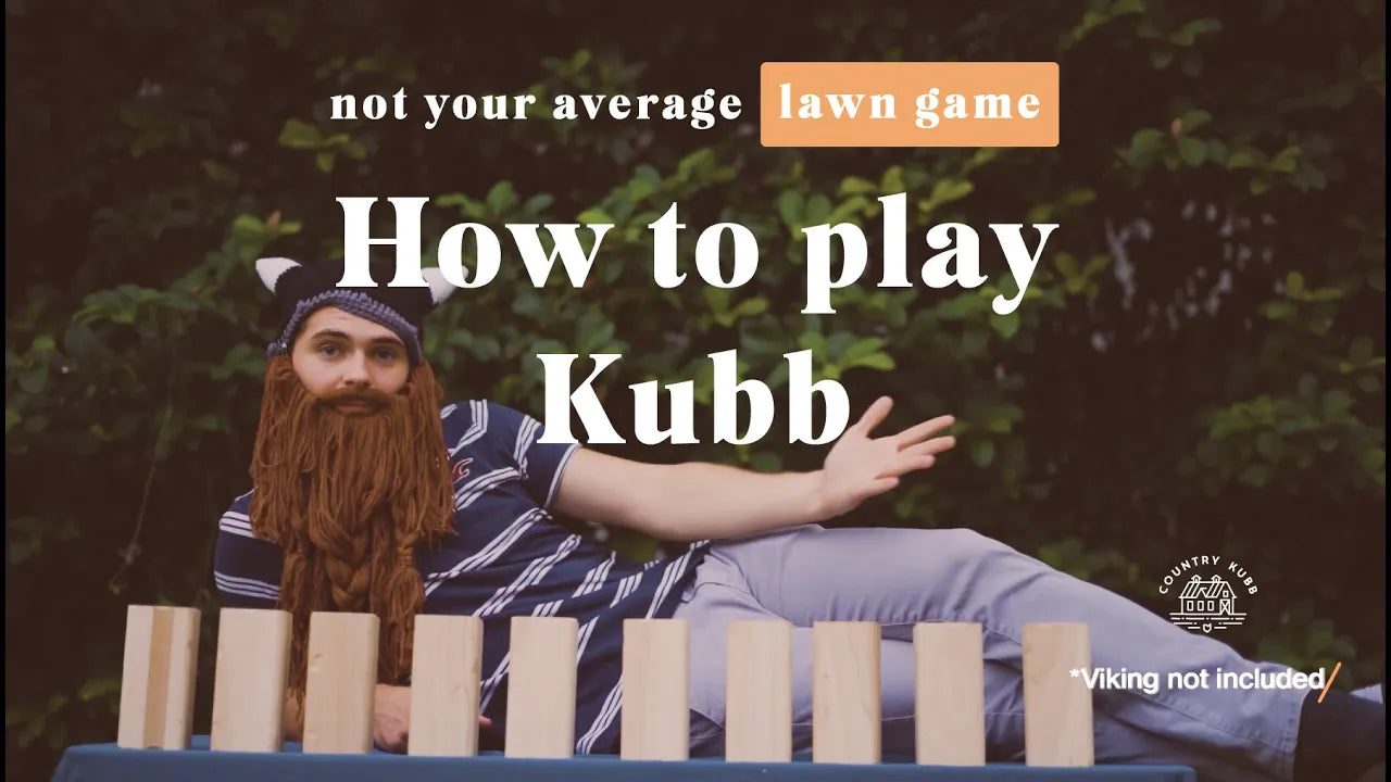 Load video: How to Play Kubb